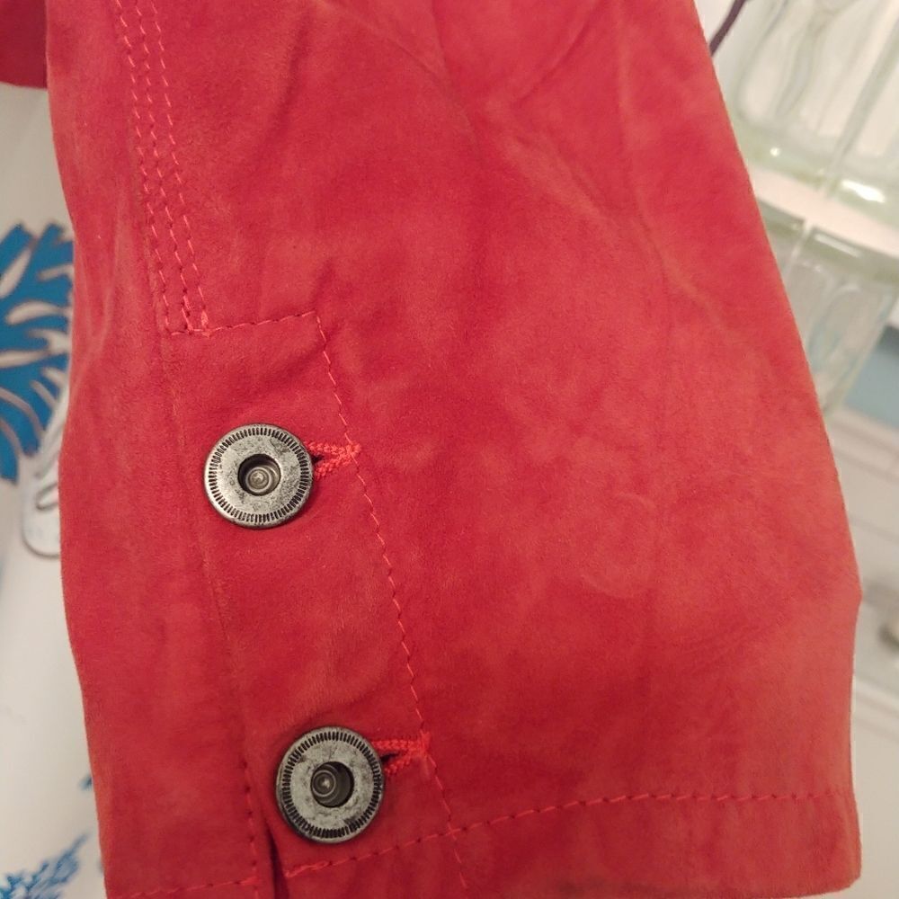 KOC Casa de la Piel Burnt Orange Lamb Suede Jacket - Picture 4 of 8